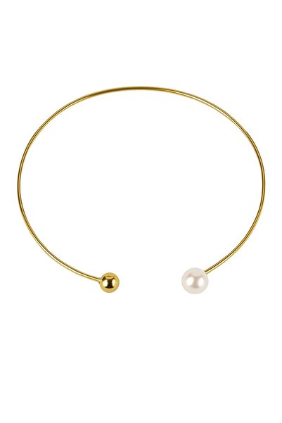 CHARMLUCKY Pearl-Topcu Topcu Choker Necklace