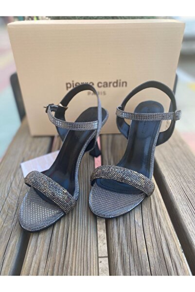 Pierre Cardin ® |   Pc-54532 Stone Detailed Women's Heeled Sandals Shoes