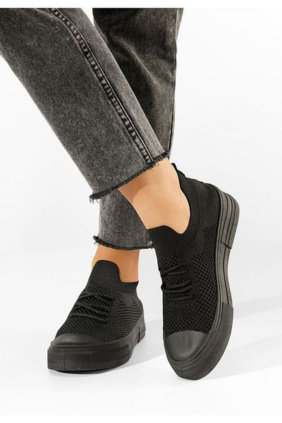 B T Shoes Tenisi dama Beverly negri