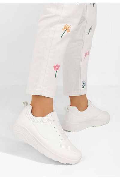 B T Shoes Teniși damă Madonna Albi