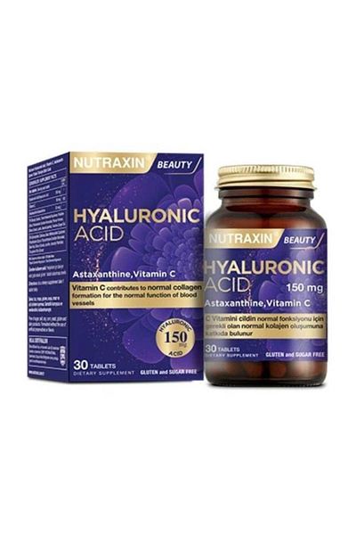 Nutraxin Beauty Hyaluronic Acid 30 Tablets