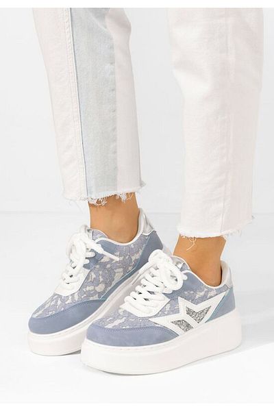B T Shoes Teniși cu platformă albastră Dayla
