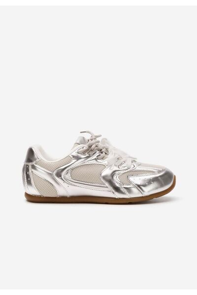 B T Shoes Lynesa women's silver sneakers