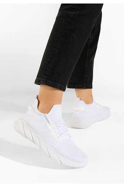 B T Shoes Teniși femei Lydia albi