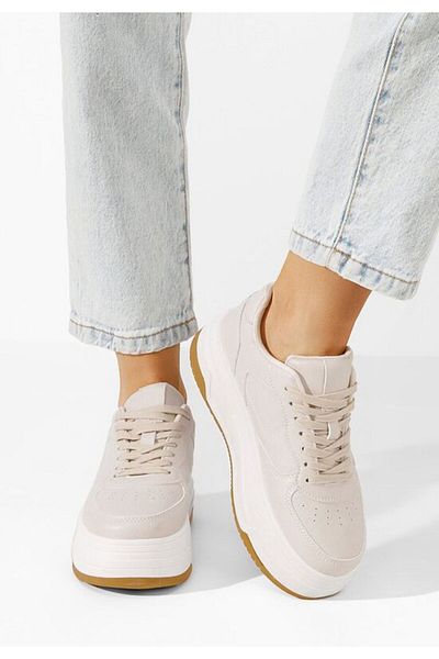 B T Shoes Sneakers cu platformă Marenda bej