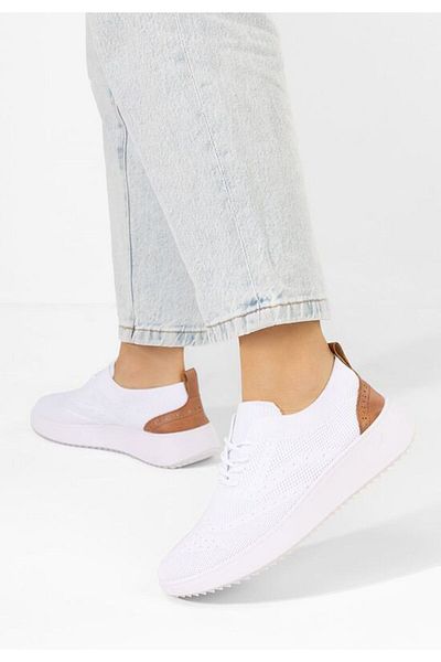 B T Shoes Pantofi casual dama Sorisa albi