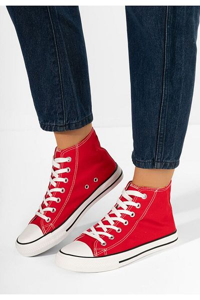 B T Shoes Cassara women's red sneakers