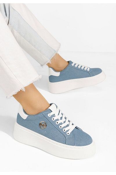 B T Shoes Tenisi cu platformă Terica albastri