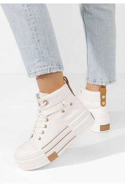 B T Shoes Women's high-top sneakers Sharita white