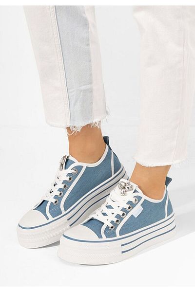 B T Shoes Tenisi dama Charita albastri