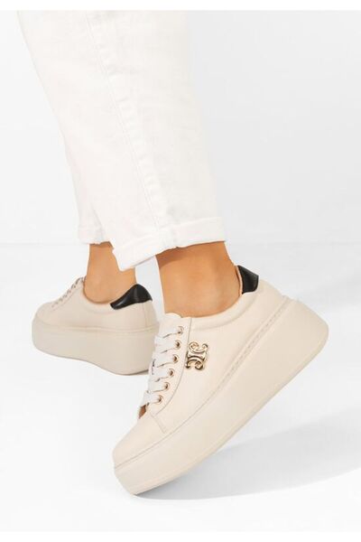 B T Shoes Sneakers cu platformă Caliana V4 bej