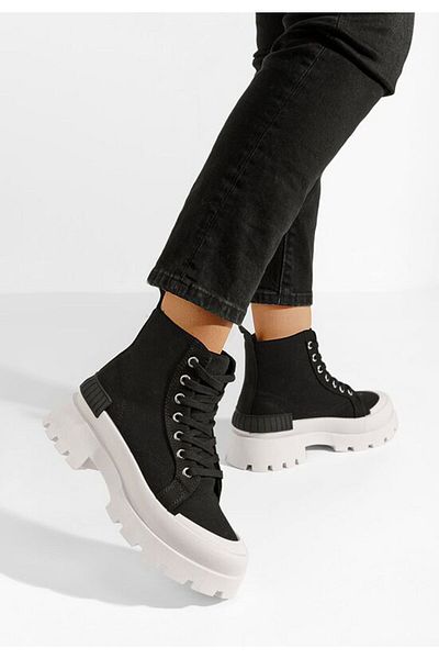 B T Shoes Women's high-top sneakers Serrena V2 black