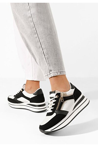 B T Shoes Sneakers cu platforma Mariella negri