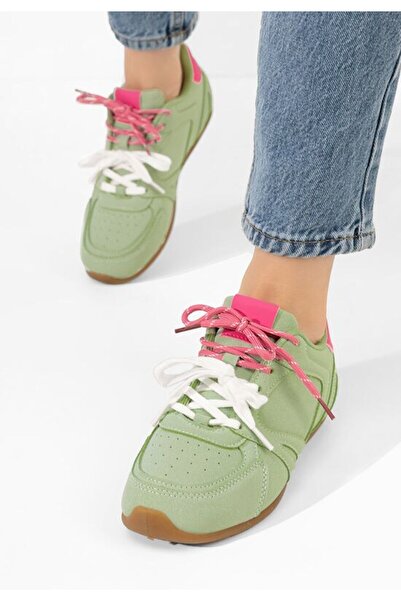 B T Shoes Teniși Victorya pentru femei, verzi