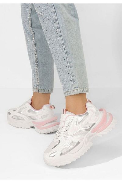 B T Shoes Teniși cu platformă Willene V2 albi