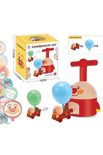 Other لعبة حركية على شكل سيارة سباق تعمل بالضغط مع بالونات