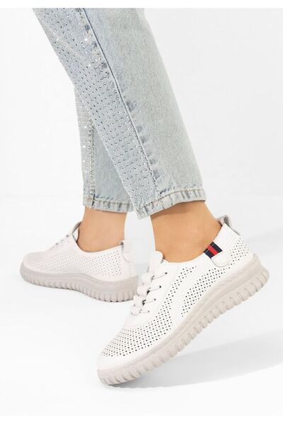 B T Shoes Teniși femei Petrina albi