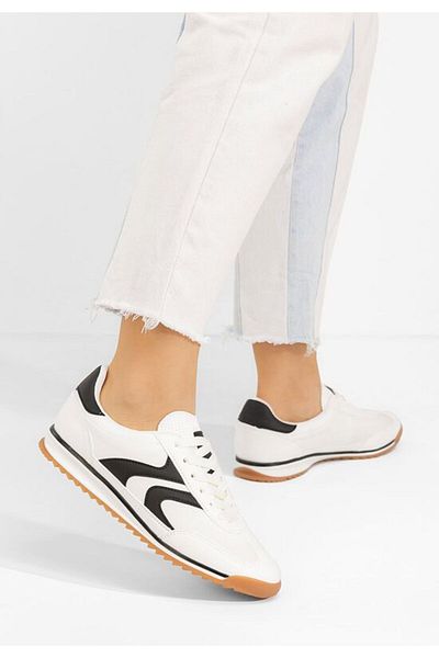 B T Shoes Teniși damă Rytania albi