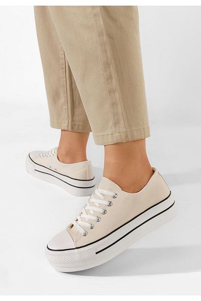 B T Shoes Tenisi dama Machera bej