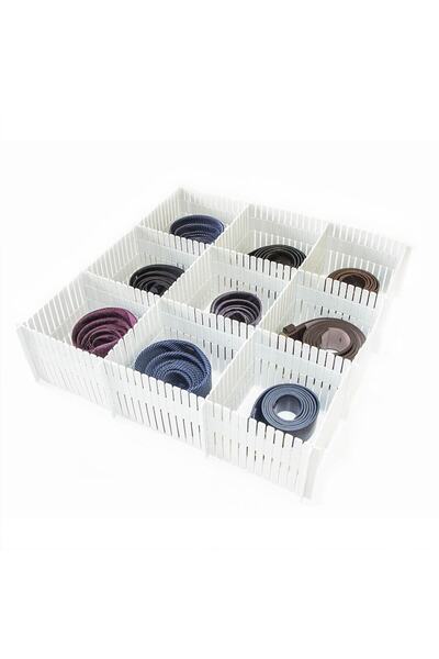 teknotrust Ayarlanabilir şeffaf çekmece düzenleyici, takı, toka ve çorap organizatörü