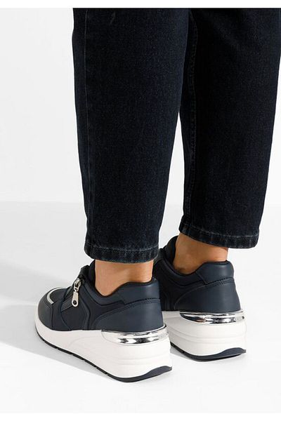 B T Shoes Teniși cu platformă Henia bleumarin