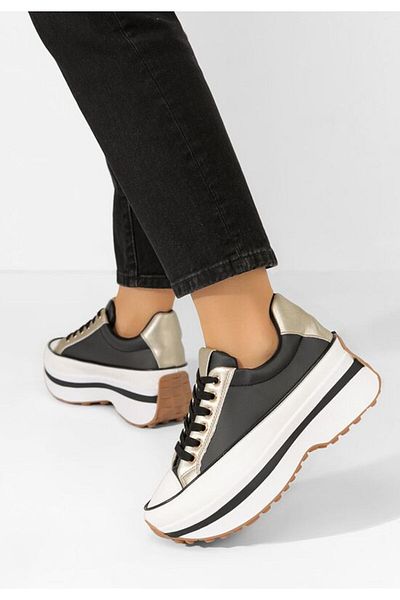B T Shoes Black Lavenia platform sneakers