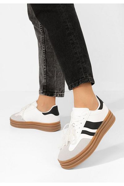 B T Shoes Teniși femei Keiko albi