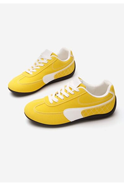 B T Shoes Midysa women's yellow sneakers