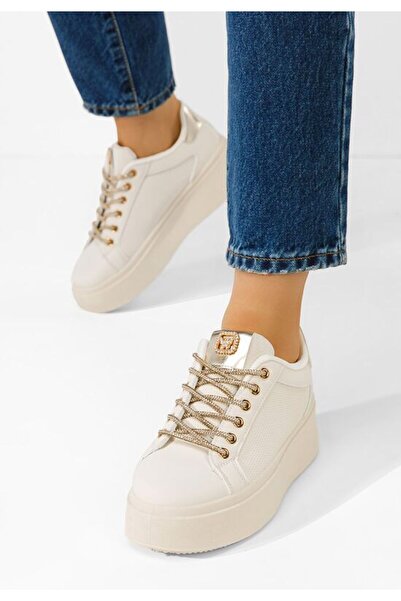 B T Shoes Sneakers cu platformă Shauna bej