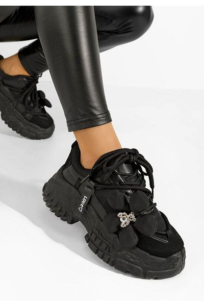 B T Shoes Sneakers cu platformă Shaina negri