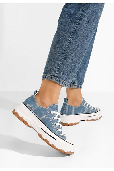 B T Shoes Tenisi cu platformă Raviana denim