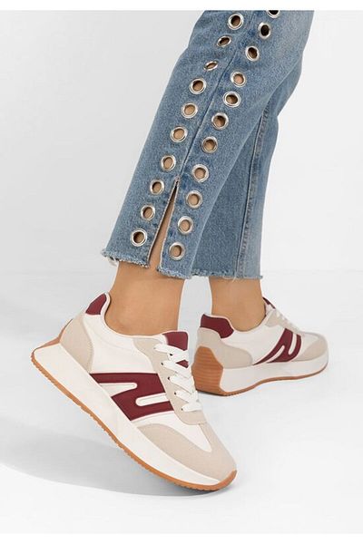 B T Shoes Sneakers dama Karole rosii