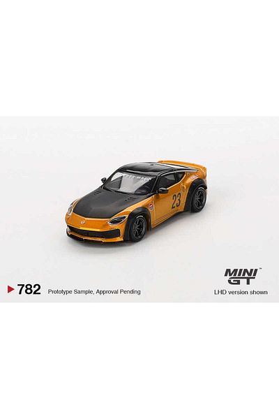 mini gt 1:64 Nissan Z lb Nation Works lb Gold Diecast Model Car (Mgt00782)