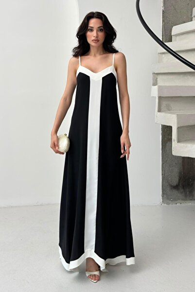 Serica Moda Φόρεμα με λεπτομέρεια μαύρου μπλοκ