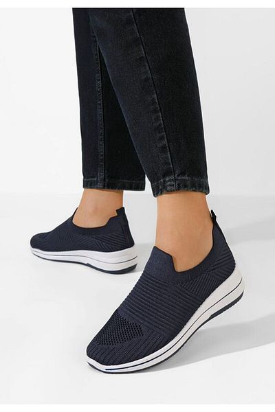 B T Shoes Teniși Adalia Slip-On bleumarin