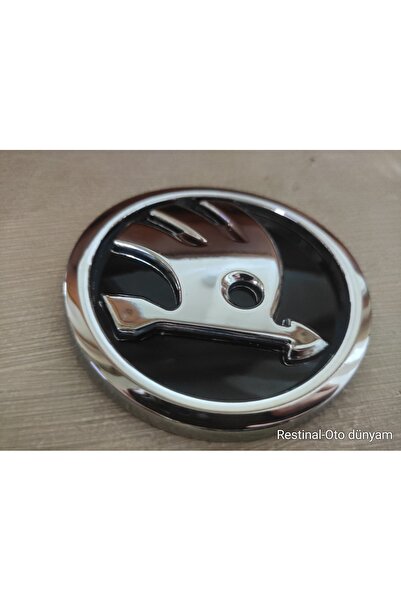 restinal “Skoda Octavia A5 Yeti Rapid Roomster 90 mm Çift Bantlı Krom Logo Ön...