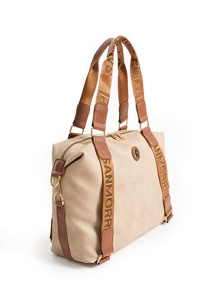 Sanmorris 1432 Sanmorris Branded Multi-Eye Hand and Shoulder Bag with Adjustable Cross Strap