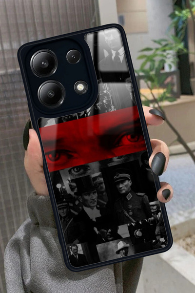 Snacase Xiaomi Redmi Note 13 Pro 4G Uyumlu Atatürk Poster Tasarımlı Glossy Pr...