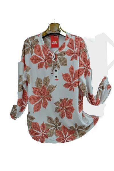 elma abone BLUZĂ CAMĂȘĂ CU MODEL CU RIBBON MĂRIME MARE