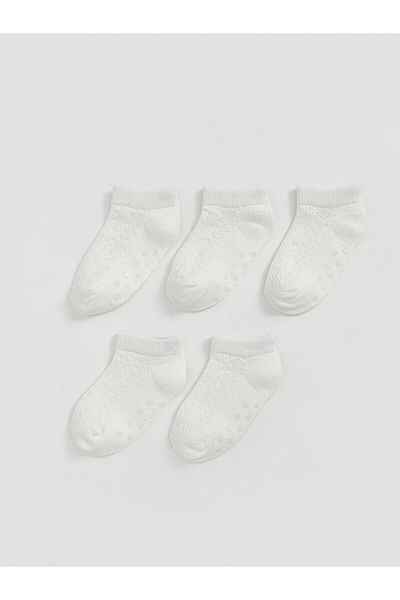 LC Waikiki Basic Baby Girl Booties Socks Pack of 5