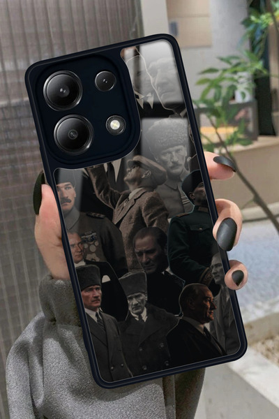 Snacase Xiaomi Redmi Note 13 Pro 4G Uyumlu Atatürk Poster Tasarımlı Glossy Pr...