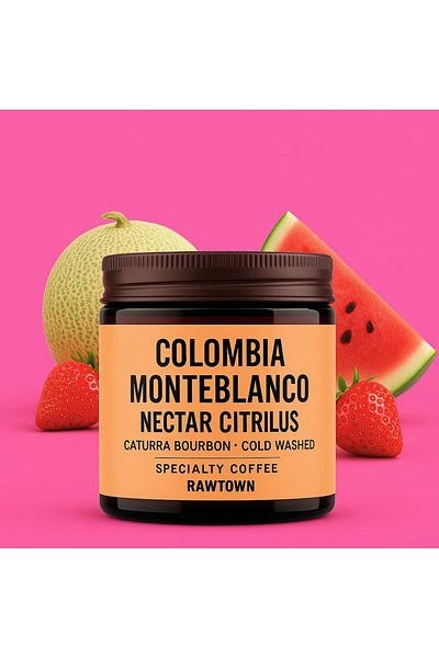 RAWTOWN Monteblanco Nectar Citrilus - Colombia - Qualified Filter Coffee 100 Gr - Coffee Bean