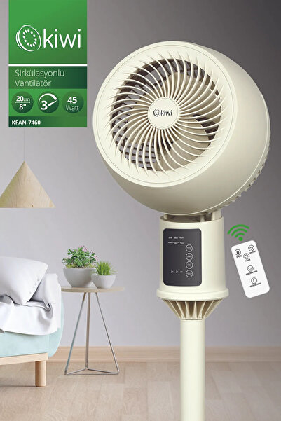 Kivi kiwi Kfan-7460 Uzaktan Kumandalı, Dijital Göstergeli Stand Vantilatör