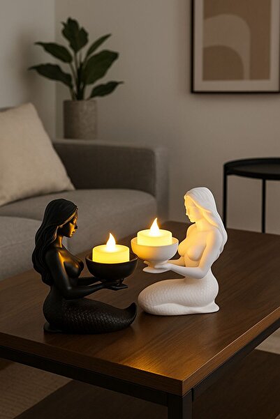 MOON SİRİUS Dekoratif Denizkızı LED Mumluk