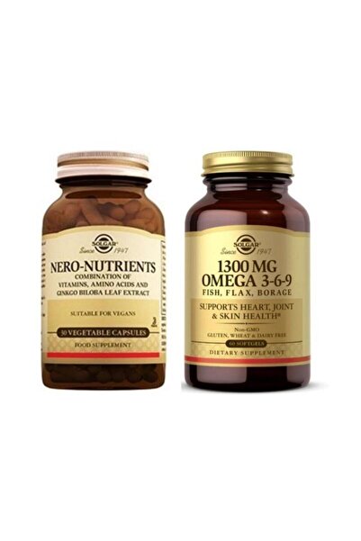 Solgar Nero Nutrients 30 Tablets+ Efa 1300 Mg Omega 3-6-9 60 Softgel