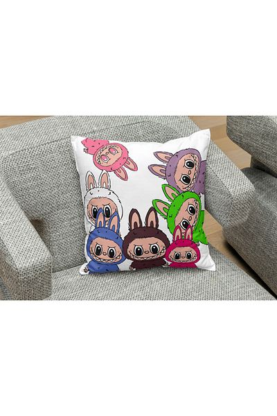 owl bag 0Wl Bag Labubu White Pattern Square Pillow Case