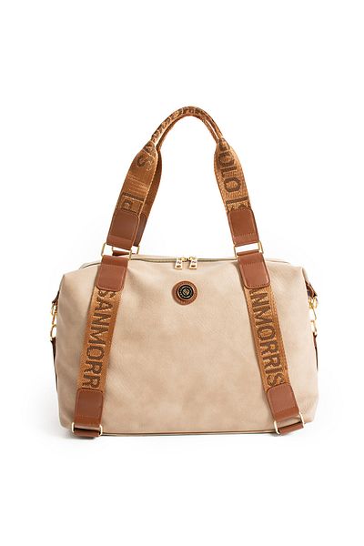 Sanmorris 1432 Sanmorris Branded Multi-Eye Hand and Shoulder Bag with Adjustable Cross Strap