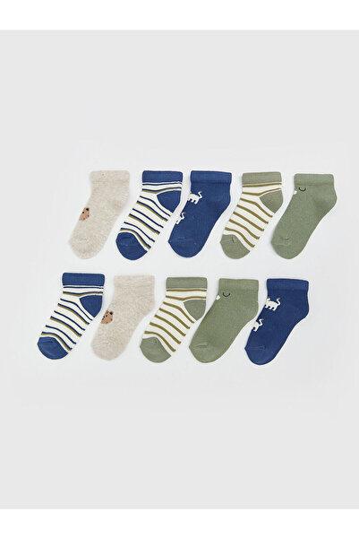 LC Waikiki Чорапи с ботуши на райета за бебе момче, 10 бр.