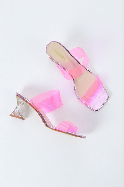 Aldina Nucci Kadinca Women's Slippers with Transparent Band # 1003