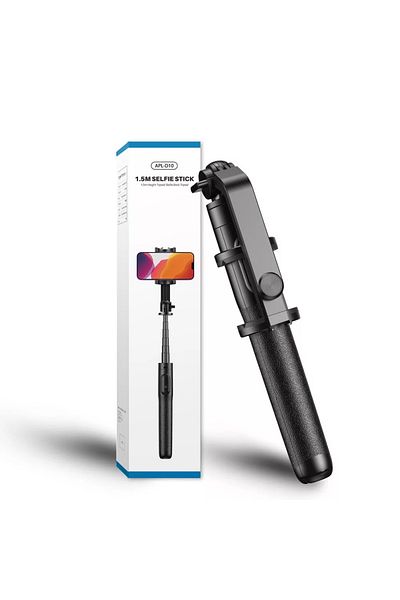 APEXEL Apexel APL-D10 3 in 1 Selfie Stick, Bluetooth remote control, length 1.5 meters